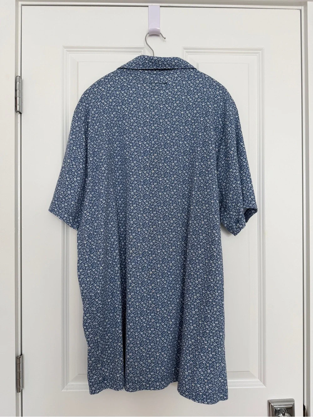 J. Crew Navy Blue Micro-Print Polo